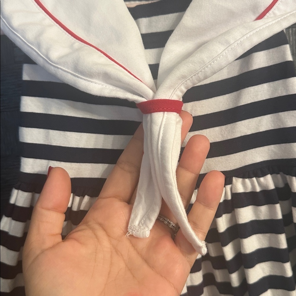 Cro Nautica Navy and White Striped Kids sailor Dress 3T - Picture 4 of 6